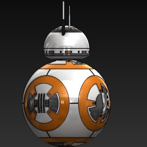 星球大战BB-8机器人造型3D图纸+Solidworks设计
